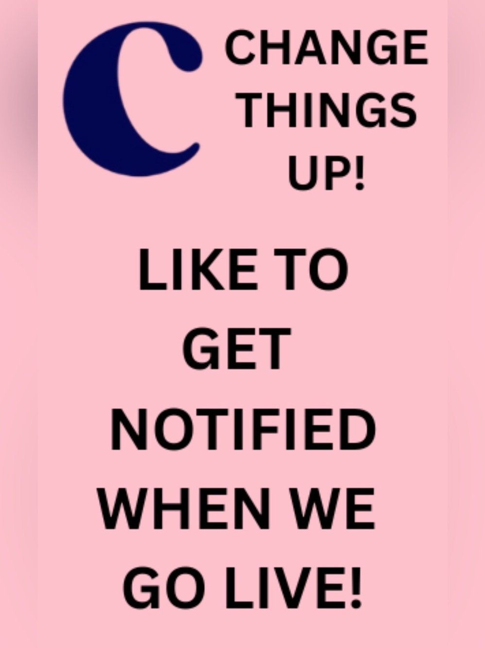 Like this post to get notified when we go live!!